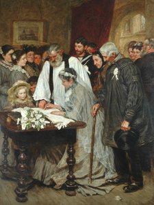 Signing the Marriage Register by James Charles